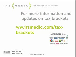 Are Your New 2011 Federal Tax Brackets Getting You Deeper