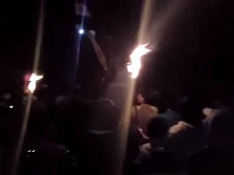 فري برس حمة حي القصور مظاهرة حاشدة في خميس الشهيد عمر الشامي خافو الله يا عرب 19 1 2012