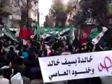 فري برس   حمص باب السباع مظاهرة يرددون كلمة الله أكبر جمعة 20 1 2012