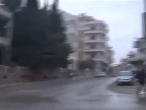 فري برس مدينة ادلب اطلاق النار الكثيف 21 1 2012