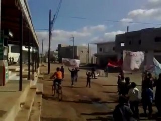 فري برس   مظاهرة صباحية حوران نامر السبت 21 1 2012