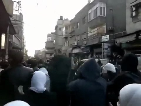 فري برس دمشق الميدان ؛؛مظاهرات الاحرار سبت الغضب العالمي ؛؛ 21 1 2012 جـ1