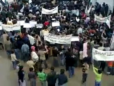 فري برس الحولة بلدة طلف مظاهرة الأحرار جمعة معتقلي الثورة 20 1 2012