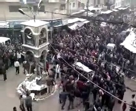 فري برس ادلب كفرنبل عرس الشهيد أحمد سليم الخطيب 22 1 2012