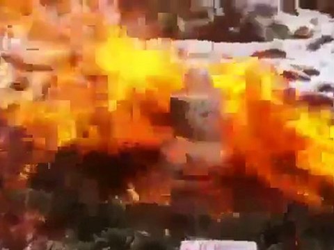 فري برس ادلب بنــش أحراق النظام السوري المتجمد البائد 22 1 2012