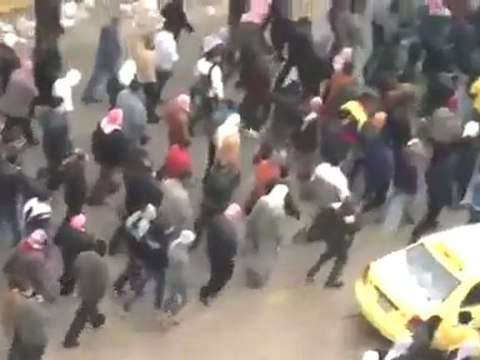 فري برس مدينة ادلب تشييع الشهيدين محمود وماهر شحود 22 1 2012