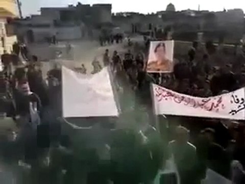 فري برس حلب إبين مظاهرة رائعة للثوار 23 1 2012 ج2