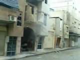 فري برس   حمص باب تدمر القصف العشوائي على المنازل 23 1 2012
