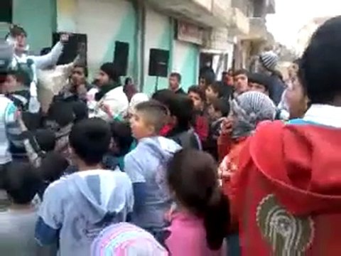 فري برس مظاهرة في سري كانيهراس العين الاثنين 23 1 2012