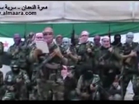 فري برس ادلب معرة النعمان انشقاق وتشكيل سرية سند الاسلام 23 1 2012