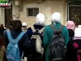 فري برس   المظاهره الطلابية ريف دمشق التل 23 1 2012 ج1