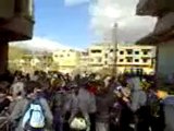 فري برس   ريف دمشق عربين  مظاهرة طلابية نصرة لأدلب 23 1 2012