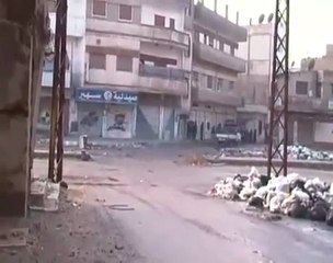 فري برس   كرم الزيتون قطع الطريق من قبل الشبيحة 23 1 2012