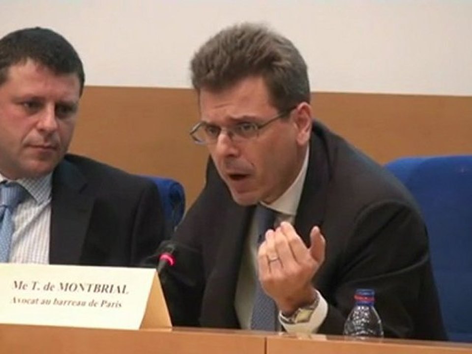 Thibault de Montbrial sur le droit des victimes, Sénat le 23 janvier 2012