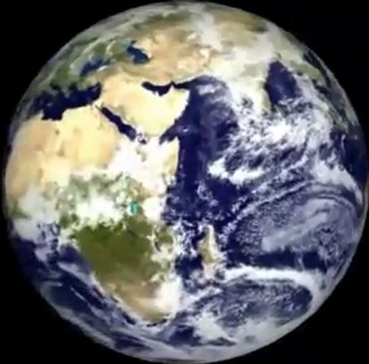 Rotation 3D de la planète Terre - Planet earth rotation