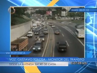 Reporte del tráfico desde la Av. Sucre de Catia