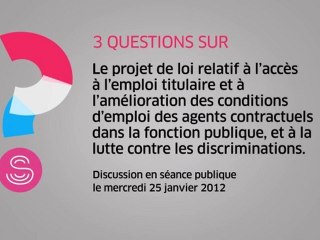 [Questions sur] Fonction publique : améliorer les conditions d'emploi