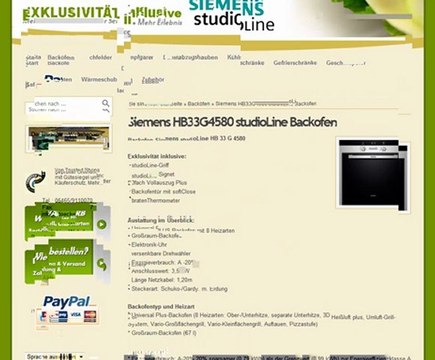 Siemens HB33G4580 studioLine Backofen von stoeckerline.de