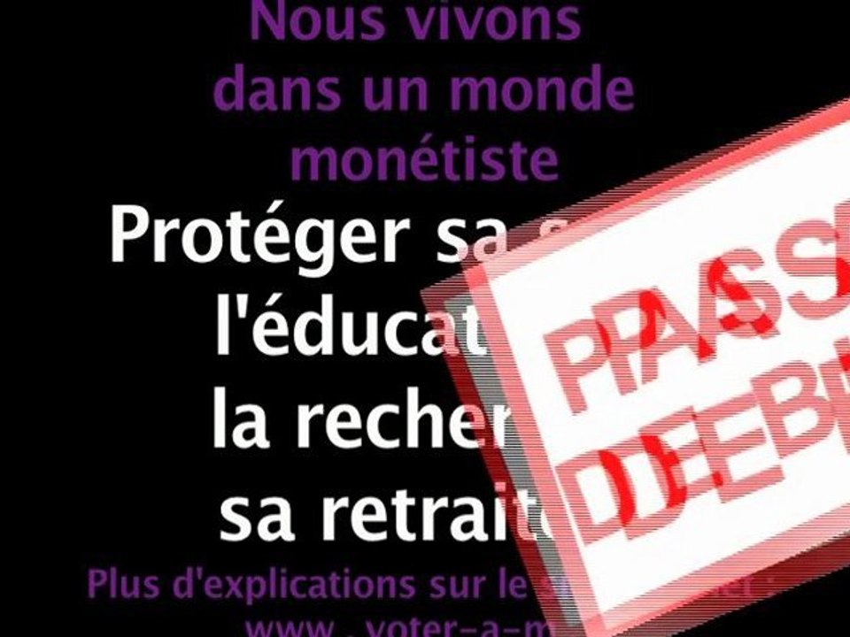 Voter AM - pour une société de l'après monnaie