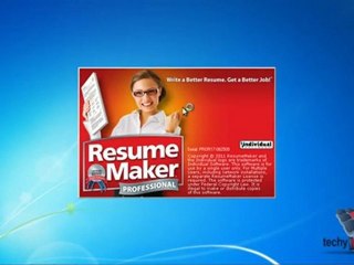 Resume Maker Professional 17 Deluxe - Install  and  Use