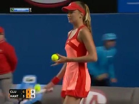 Clijsters vs Hantuchova Australian Open 2012 Set 2