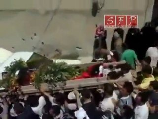 الرستن تشييع الشهيد مروان حمدان جمعة صالح العلي 17-6-2011