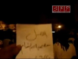 أحرار المعضمية يردون على خطاب السفاح من عنا طلع القرار ارحل ارحل يا بشار 20 6 2011