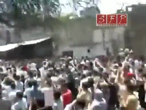 اعتصام اهالي حي القدم بدمشق جمعة ارحل بشار 1-7-2011