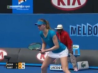 Azarenka vs Barthel Australian Open 2012 Set 2 Part 2