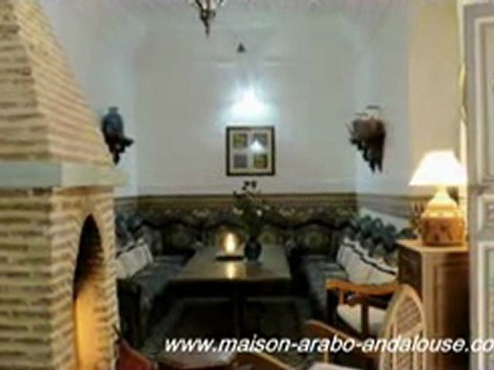 "Maison Arabo-Andalouse".Riad-Hotel, Visit Marrakech, Maroc.