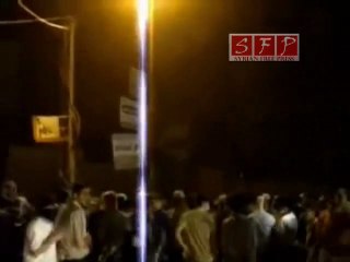 ريف دمشق دوما مظاهرة لنصرة حماة 9-7-2011