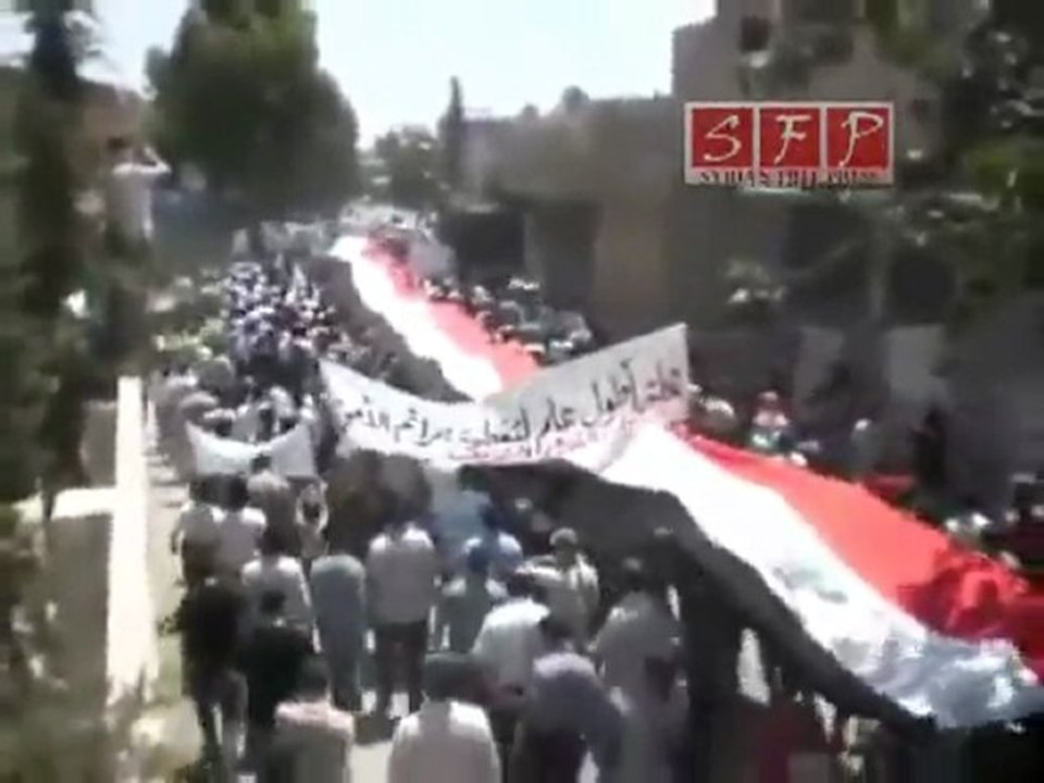مظاهرة حي القدم بدمشق جمعة أسرى الحرية 15-7-2011