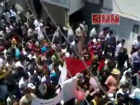 مظاهرة حلفايا ريف حماه جمعة أسرى الحرية 15-7-2011
