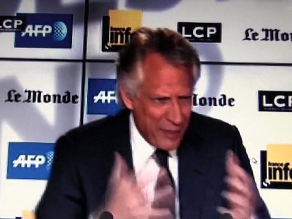 Villepin La France rétrécit