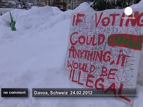 Occupy movement goes to Davos - no comment