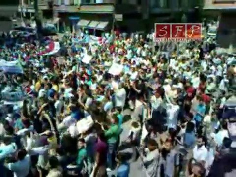 مظاهرة جمعة الله معنا حمص الخالدية 5-8-2011
