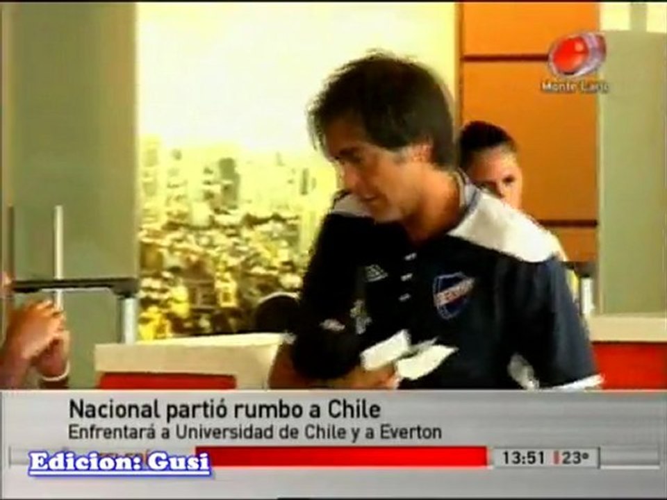 Nacional partioo rumbo a Chile