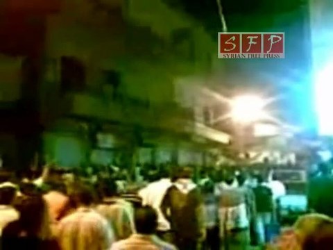 مظاهرات الزبداني المسائية جمعة الله معنا 5-8-2011