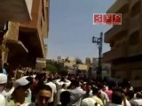 حمص باب الدريب  اطلاق نار لتفريق مظاهرة جمعة لن نركع 12 8 2011