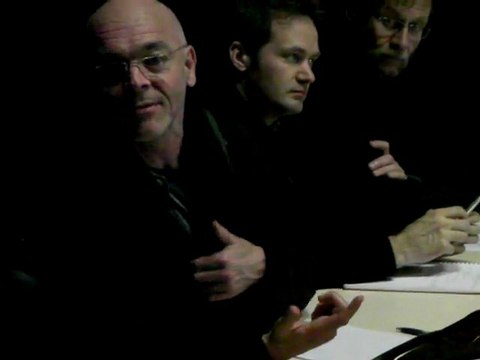 Jean-Philippe Charon lors d'une réunion de chantier pour la Cité de la Musique du Pays de Romans