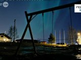 Aurore boréale à Trondheim en Norvège - Après la plus grande tempête solaire en 6 ans, les ciels nordiques s'illuminent. - RTBF Vidéo
