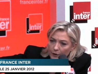 Marine Le Pen moque "l'impartialité" de France Inter dans une ambiance électrique