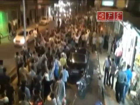 فري برس إدلب مظاهرة مدينة ادلب بعد العشاء 1 9 2011