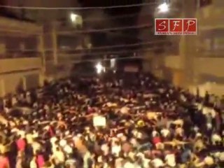 فري برس   حمص الخالديه مظاهره حاشده1 9 2011