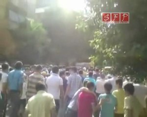 فري برس   حمص حي القصورمظاهرة نصرة لحي الخالدية 5 9 2011