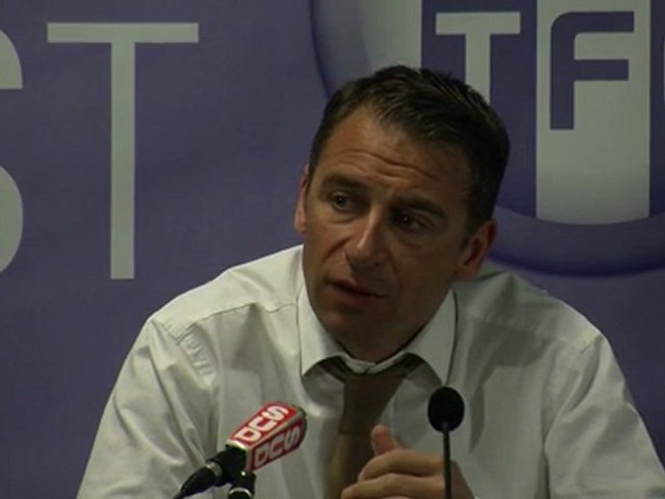 Conférence de presse d'Olivier Sadran : le schéma tactique