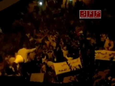 فري برس ادلب جبل الزاوية مظاهرة مسائية رائعة 5 9 2011