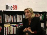 Marine Le Pen face aux riverains (25/01/2012) - Le revenu parental