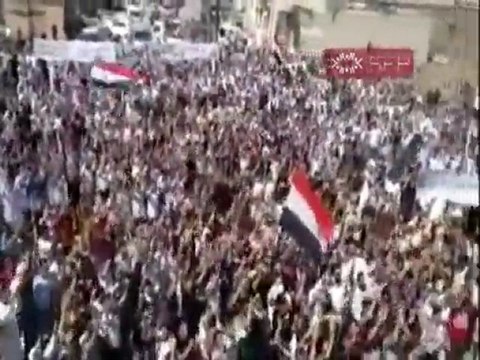 فري برس بصرالحرير مظاهرة حاشدة للأحرار جمعة الحماية الدولية 9 9 2011