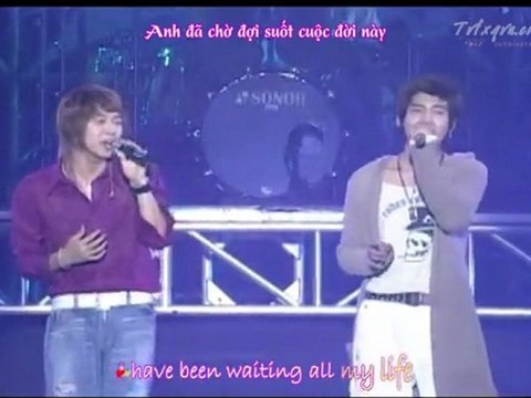 [TVfXQVN's Karaoke + Vietsub] Rising Sun Showcase_Changmin & Yoochun - I knew I loved you